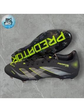 Adidas Predator Pro Firm Ground Soccer Cleats Black Men’s Size 10 JI1197 NEW